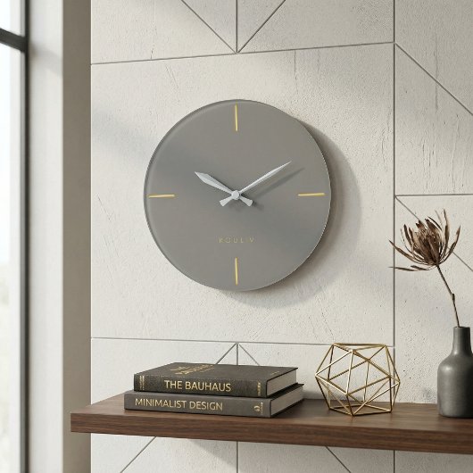 Minimalist Architectural Wall Clock - Modern  Große Wanduhr