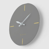 Minimalist Architectural Wall Clock - Modern  Große Wanduhr (Winkel)
