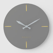 Minimalist Architectural Wall Clock - Modern  Große Wanduhr (Vorderseite)