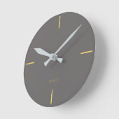 Minimalist Architectural Wall Clock - Modern Runde Wanduhr (Winkel)