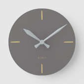 Minimalist Architectural Wall Clock - Modern Runde Wanduhr (Vorderseite)