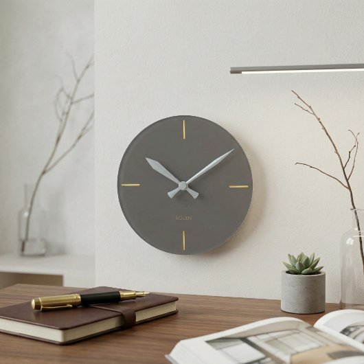 Minimalist Architectural Wall Clock - Modern Runde Wanduhr