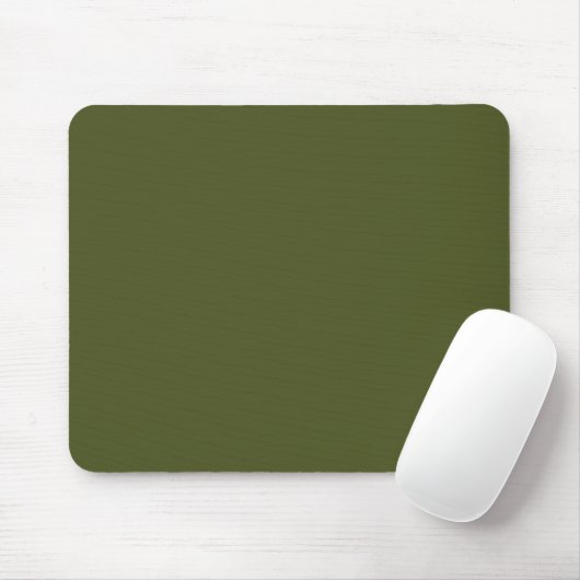 Minimalist Army Green Mouse Pad with Elegant Touch Mousepad (Mit Mouse)