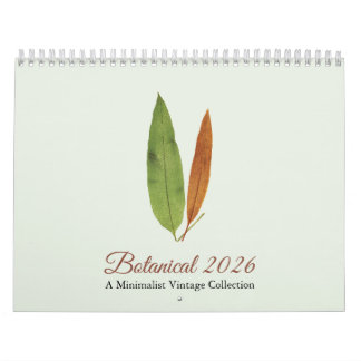 Minimalist Art Botanical 2026 Calendar Kalender