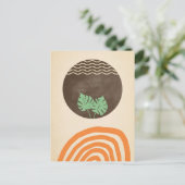 Minimalist art. For a gentle message. Postcard Postkarte (Stehend Vorderseite)