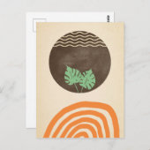 Minimalist art. For a gentle message. Postcard Postkarte (Vorne/Hinten)