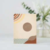 Minimalist art. For a gentle message. Postcard Postkarte (Stehend Vorderseite)