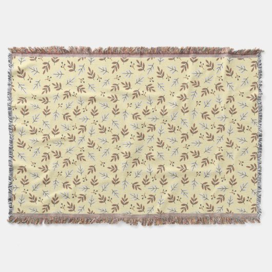 Minimalist Autumn Leaf Decke (Vorderseite)