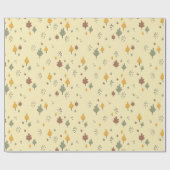 Minimalist Autumn Leaves  Geschenkpapier (Flach)