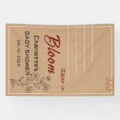 Minimalist Baby In Bloom Wildflower Baby Shower Banner (Horizontal)