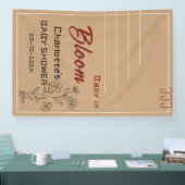 Minimalist Baby In Bloom Wildflower Baby Shower Banner (Messe)