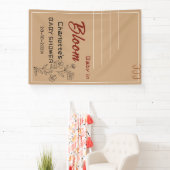 Minimalist Baby In Bloom Wildflower Baby Shower Banner (InSitu)