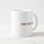 Minimalist Baby Photo with Text | Custom Gift Jumbo-Tasse (Vorderseite Rechts)