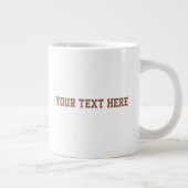 Minimalist Baby Photo with Text | Custom Gift Jumbo-Tasse (Rechts)