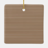 Minimalist Baby's First Christmas Arch Photo Keramikornament (Rückseite)