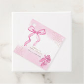 Minimalist Ballerina Shoes Bow Baby Shower Geschenkanhänger (Beispiel)