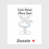 Minimalist Ballet Dancer Soul Quote Art Aufkleber (Blatt)