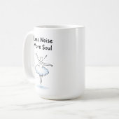 Minimalist Ballet Dancer Soul Quote Art Kaffeetasse (Vorderseite Links)