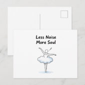 Minimalist Ballet Dancer Soul Quote Art Postkarte (Vorne/Hinten)