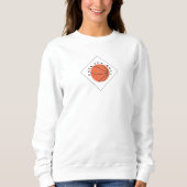 Minimalist Basketball Design Sweatshirt (Vorderseite)