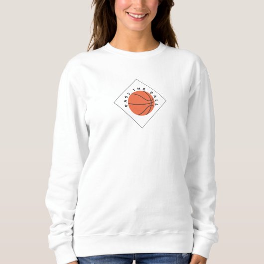 Minimalist Basketball Design Sweatshirt (Vorderseite)