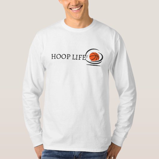 Minimalist Basketball Hoop Life T-Shirt (Vorderseite)