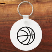 Minimalist basketball icon schlüsselanhänger (Vorderseite)