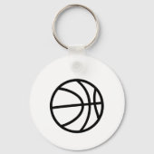 Minimalist basketball icon schlüsselanhänger (Rückseite)
