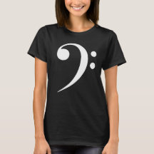 Minimalist Bass F-Schlüssel Musik-Symbol Musiklieb