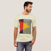 Minimalist Bauhaus Geometric Abstract Art Square  T-Shirt (Vorne ganz)