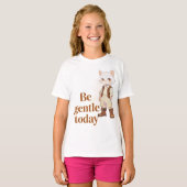 Minimalist “Be Gentle Today” Old Soul Cat T-Shirt (Vorne ganz)
