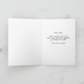 Minimalist Bear Hug Vatertag Karte (Innenseite)