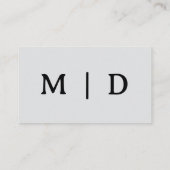 Minimalist  begleitkarte (Rückseite)