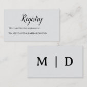 Minimalist  begleitkarte (Vorne/Hinten)