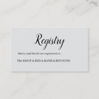 Minimalist  begleitkarte