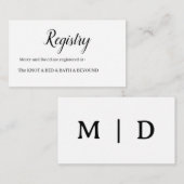 Minimalist begleitkarte (Vorne/Hinten)