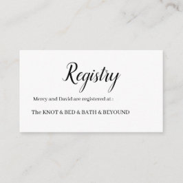 Minimalist  begleitkarte