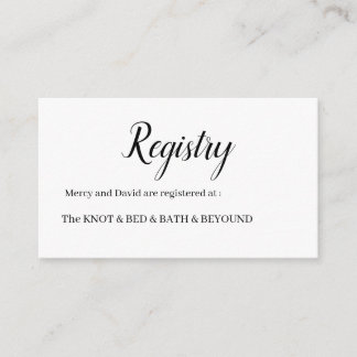 Minimalist  begleitkarte