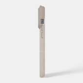 Minimalist Beige Abstrakt iPhone Hülle (Linke Seite)