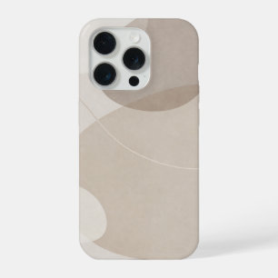 Minimalist Beige Abstrakt iPhone 15 Pro Hülle