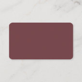 Minimalist Beige Linie Platzkarte (Rückseite)