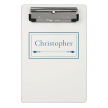 Minimalist Beige & Navy Blau personalisiertes Mono
