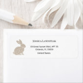 Minimalist Beige Typography Rabbit Easter (Insitu)