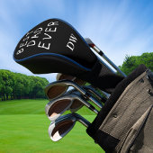 Minimalist Best Dad Ever Monogramm Golf Headcover