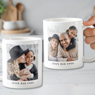 Minimalist Best Mom Ever Vollbild Kaffeetasse