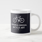 Minimalist Bicycle Art Jumbo-Tasse (Rechts)