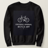 Minimalist Bicycle Art Sweatshirt (Design vorne)
