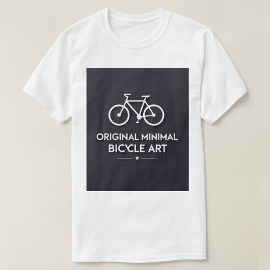 Minimalist Bicycle Art T-Shirt (Design vorne)