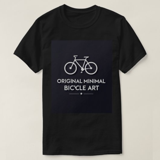 Minimalist Bicycle Art T-Shirt (Design vorne)