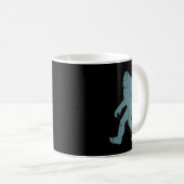 Minimalist Bigfoot Cket Logo Sasquatch Cryptid Coo Kaffeetasse (VorderseiteRechts)